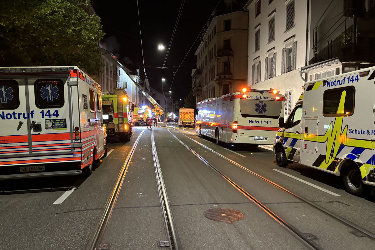 Zürich Kreis 2 – Brand in Mehrfamilienhaus  