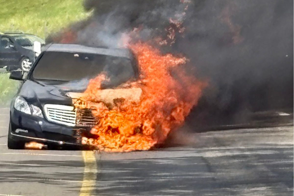 Littau LU – Auto brennt komplett aus