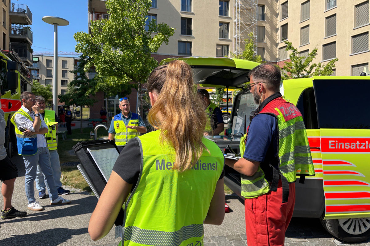 Stadt Zürich – Vier Einsätze für die Feuerwehr gleichzeitig