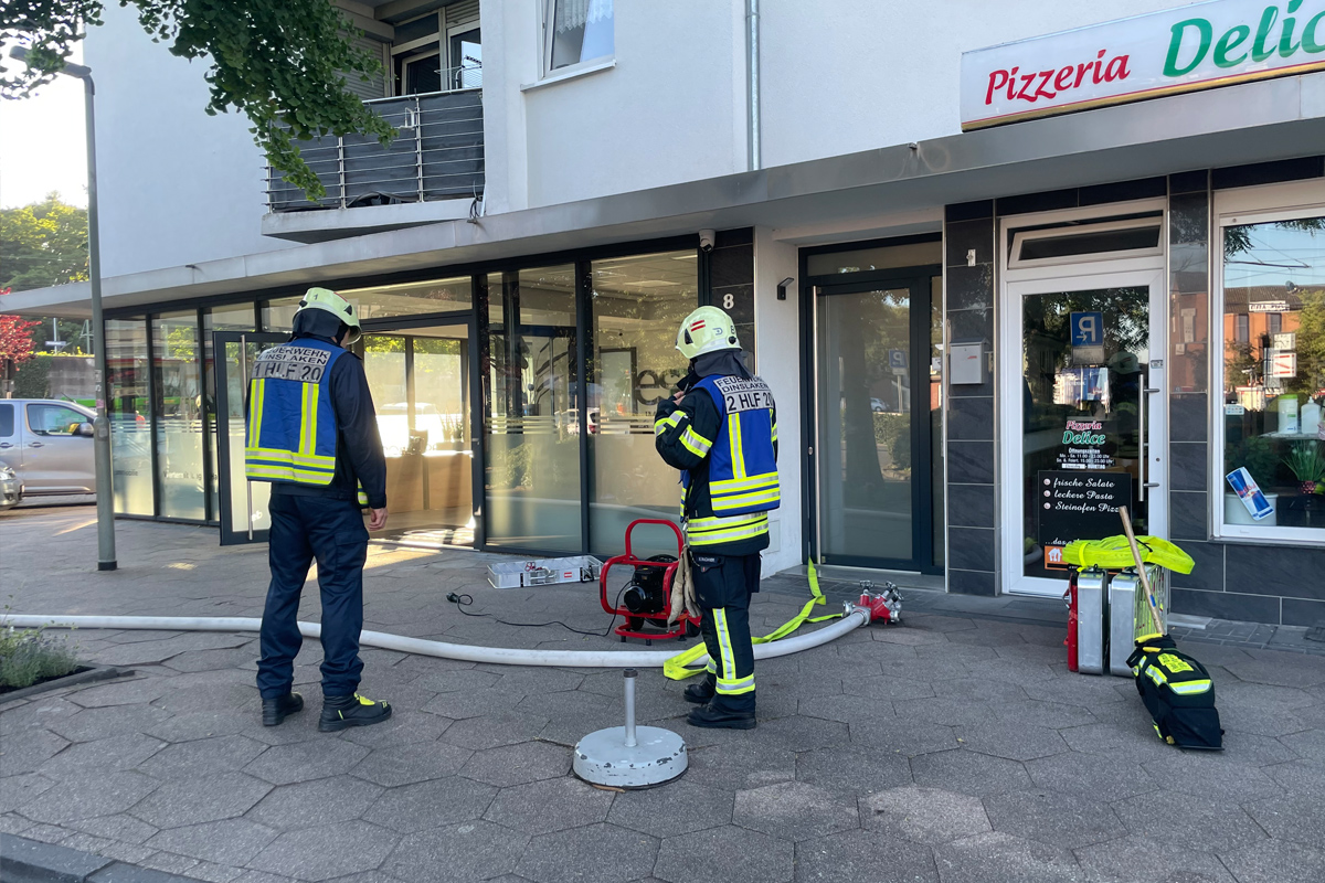 Dinslaken NRW – Brand eines Kellers am Bahnhofsplatz