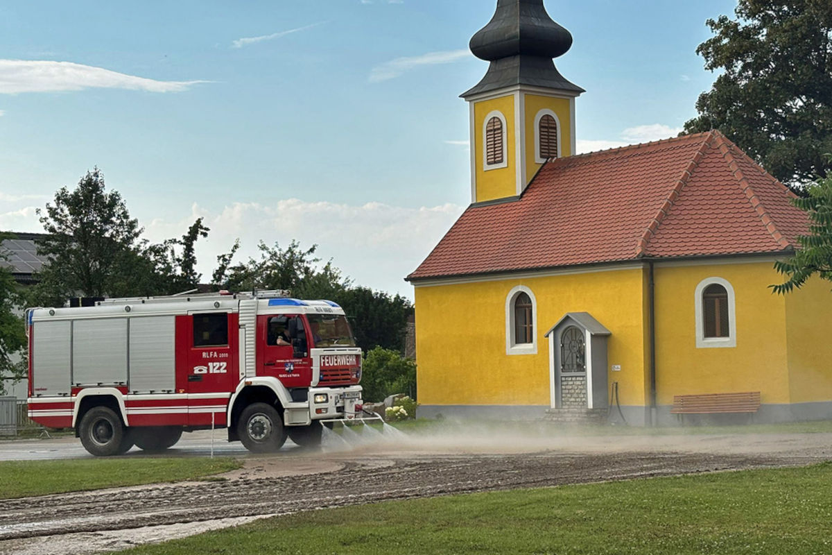 Raabs an der Thaya NÖ – Feuerwehr im Dauereinsatz wegen Starkregen