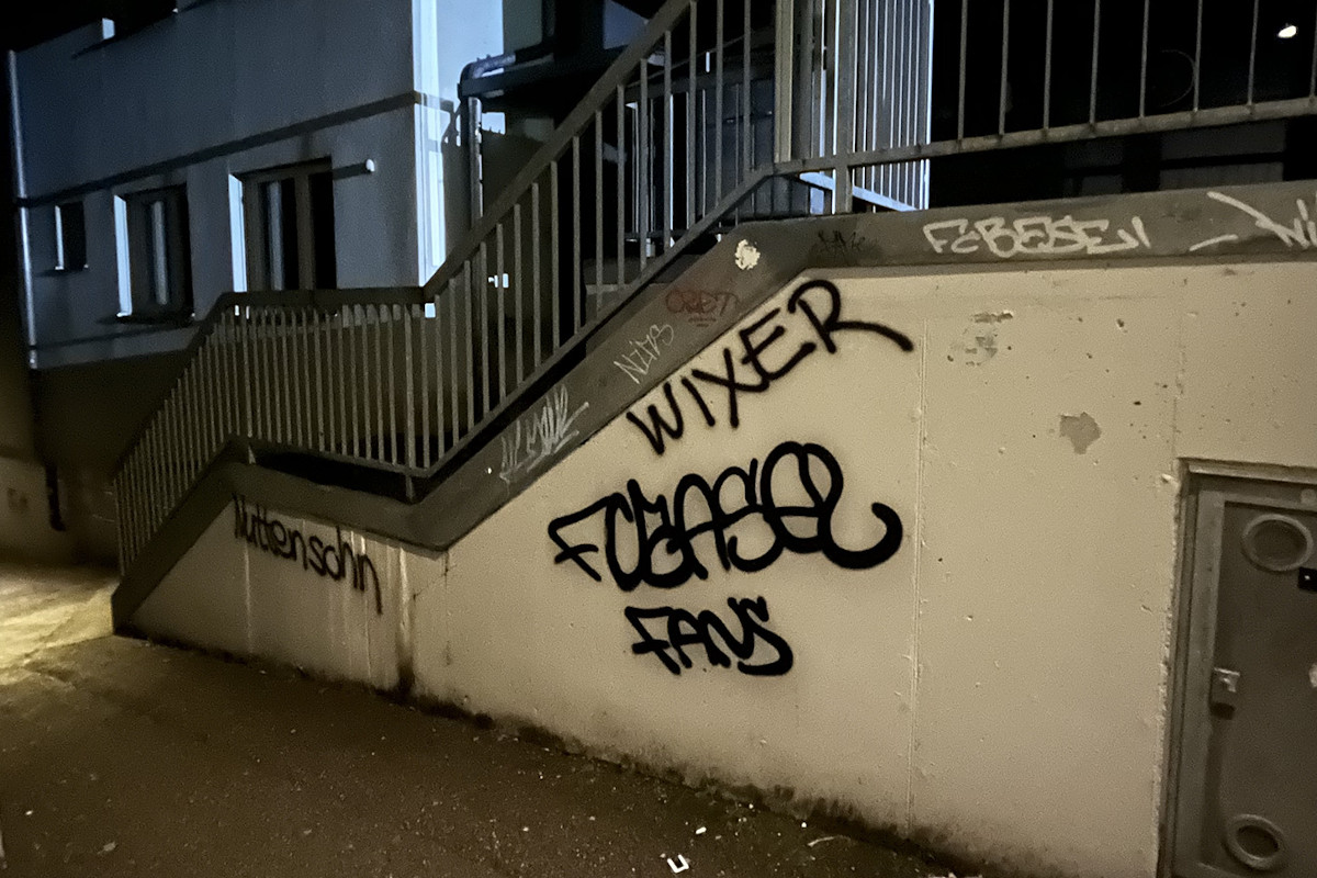 Aesch BL – Drei mutmassliche Sprayer angehalten