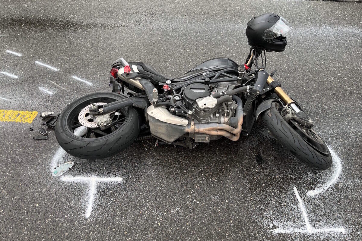Uznach SG – Motorradfahrer bei Unfall verletzt