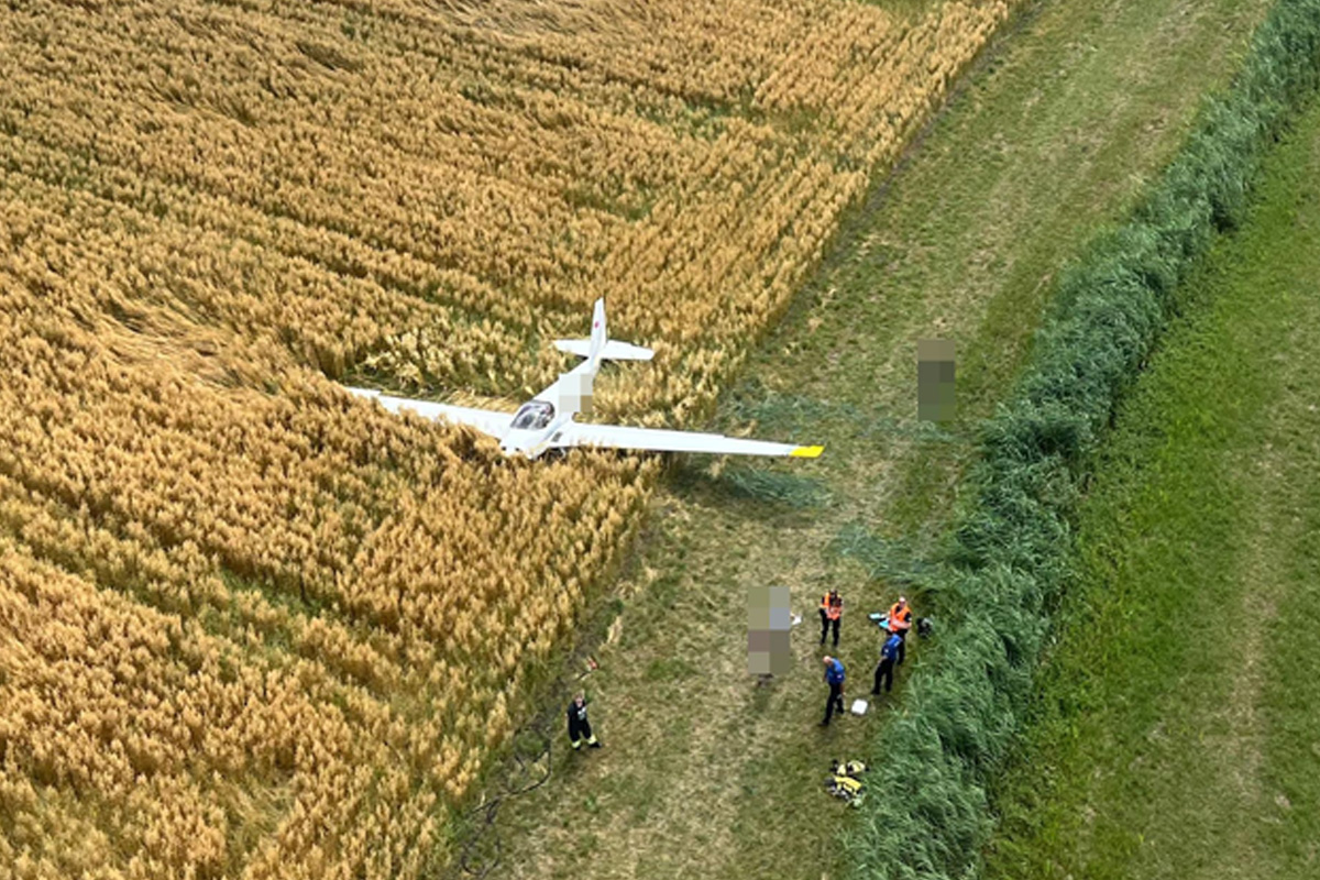 Grenchen SO – Notlandung von Motorflugzeug