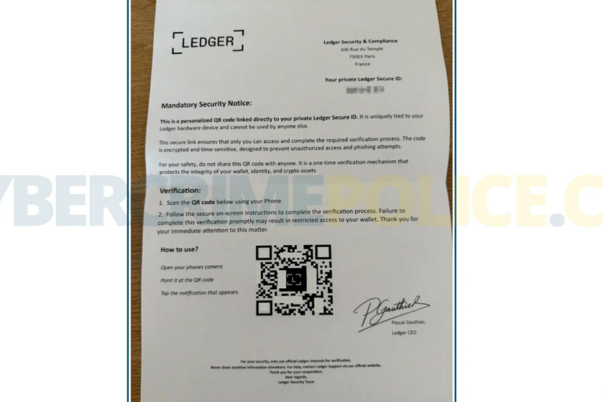 Krypto-Betrug per Post – Fake-Briefe mit QR-Code im Umlauf