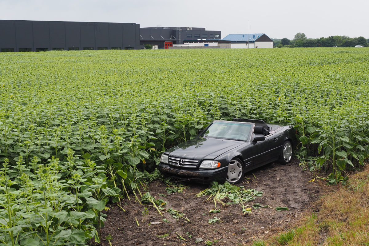 Vösendorf NÖ – Unfall auf regennasser Fahrbahn 