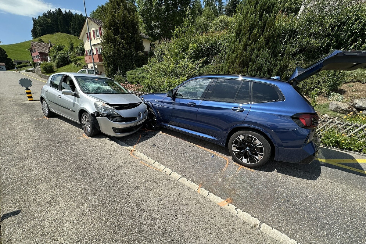 Herisau AR – Frau bei Unfall verletzt