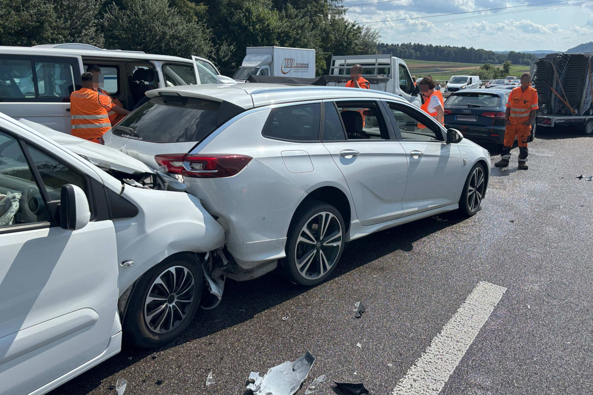 A1 Birmenstorf AG – Unfallserie mit 10 Verletzten