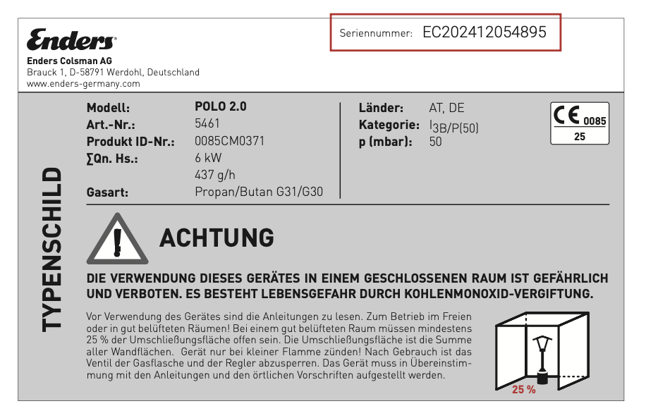 Rückruf – Brandgefahr durch defekte Gaszufuhr bei Gasheizstrahler