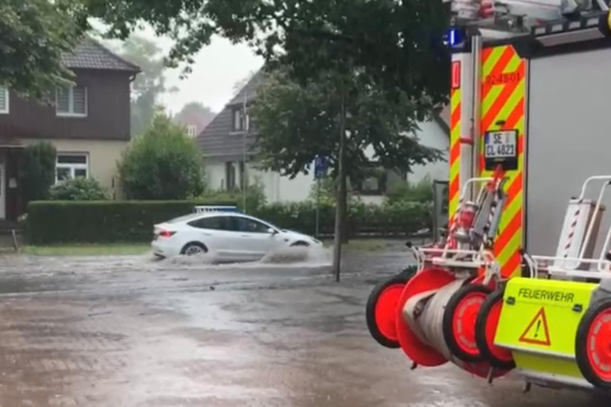 Norderstedt SH – Starkregen löst Ausnahmezustand im Stadtgebiet aus