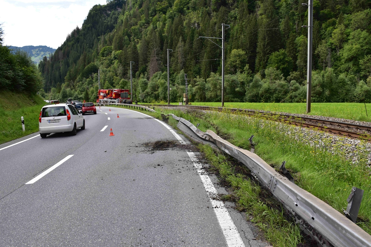 Fideris GR – Unfall mit Kranfahrzeug