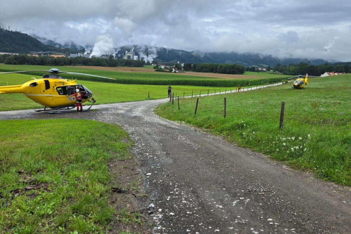 Unfall in Pöls ST – Pick-up stürzt 200 Meter in die Tiefe