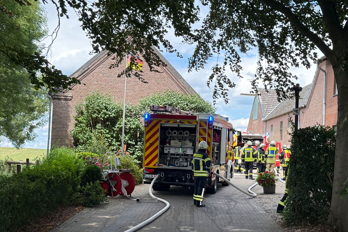 Kalkar NW – Brand von Hauswand