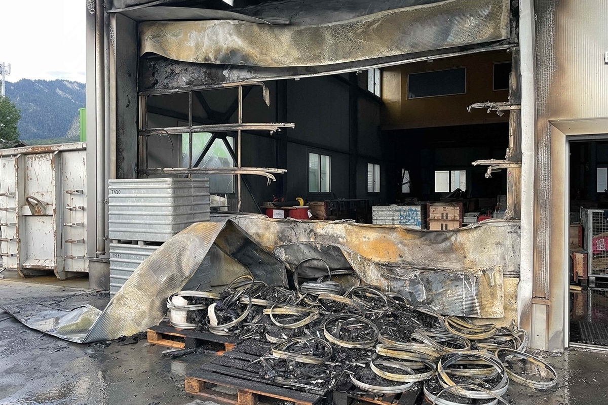 Trimmis GR – Brandausbruch auf Entsorgungsareal