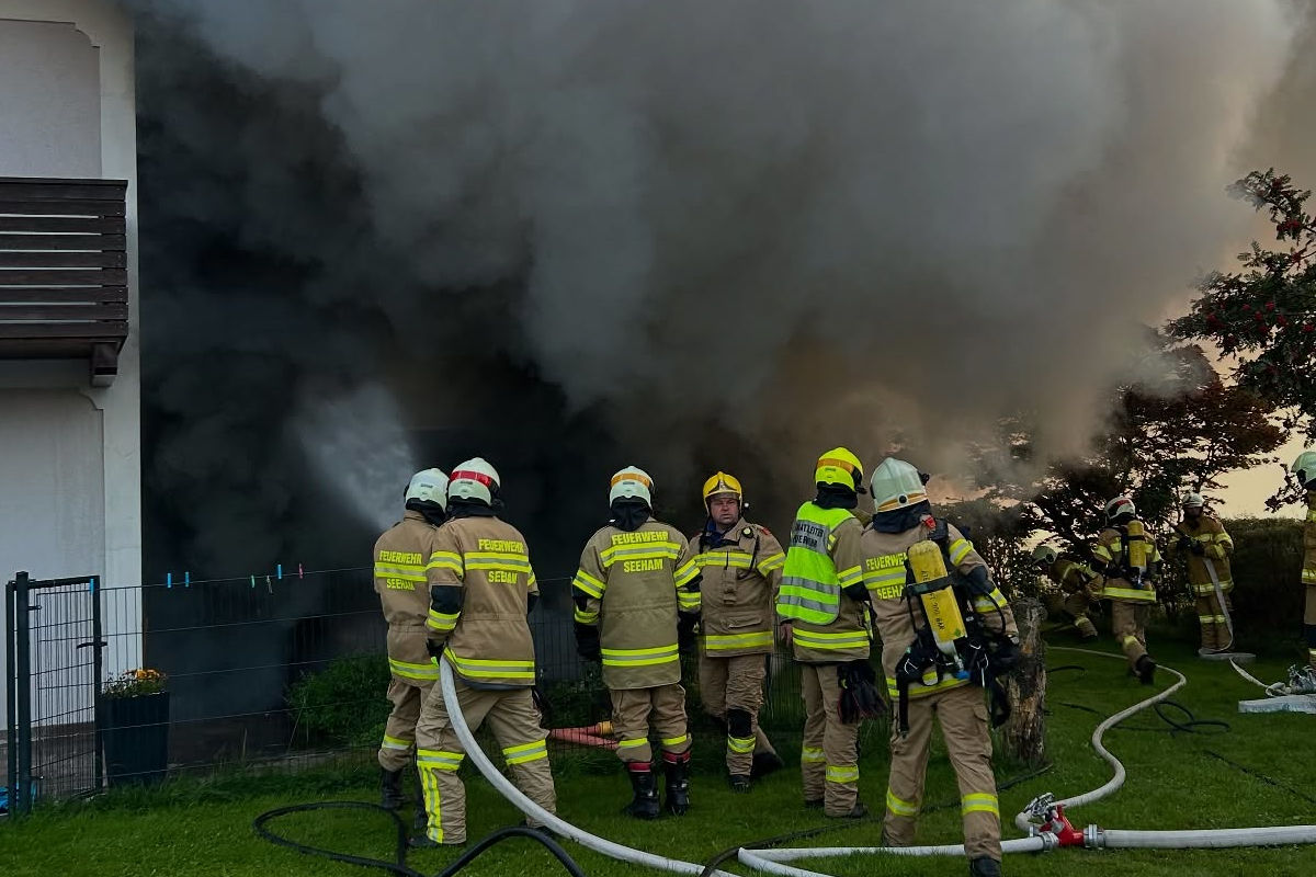 Seeham bei Salzburg – Keller in Brand