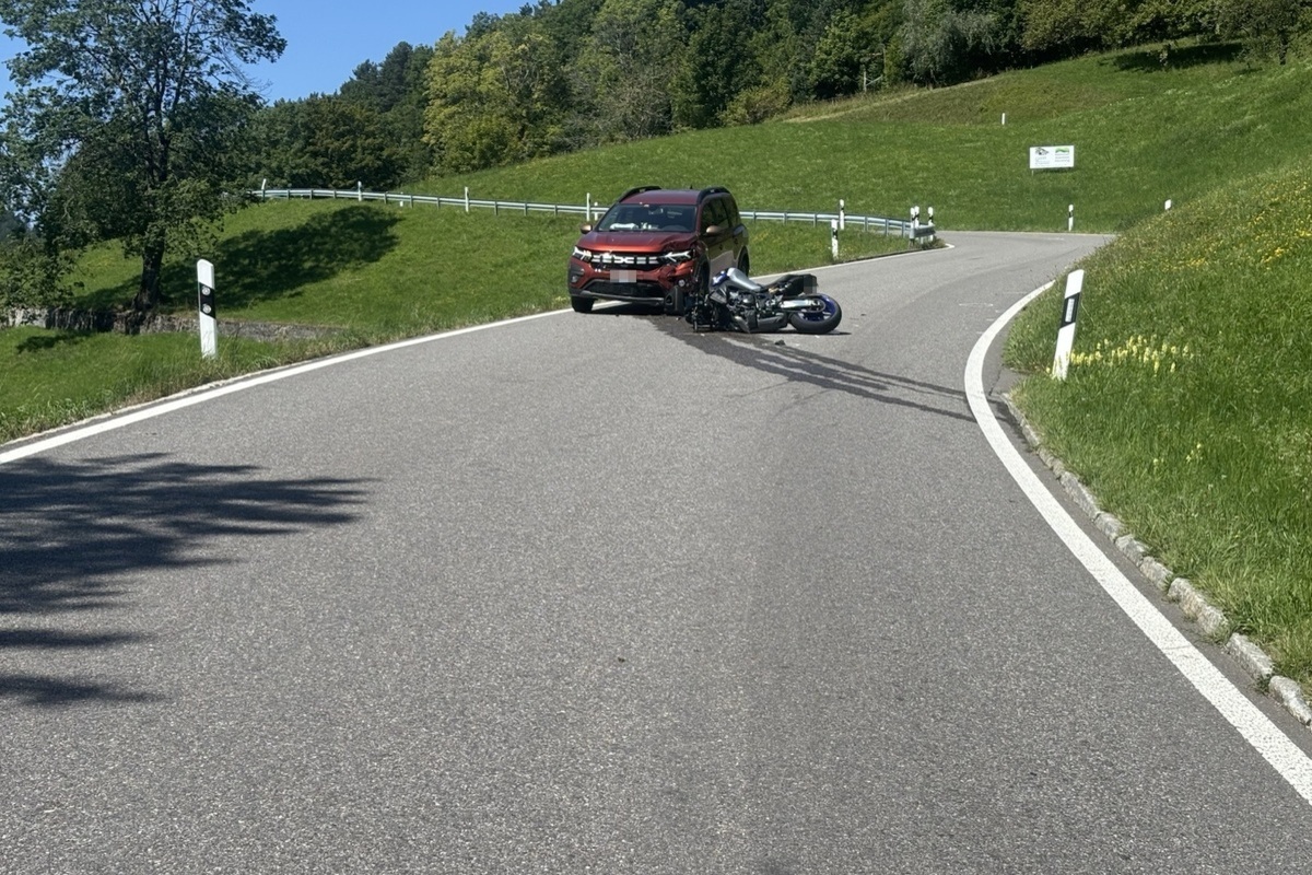 Ramiswil SO – Motorradfahrer bei Unfall schwer verletzt - Rega im Einsatz