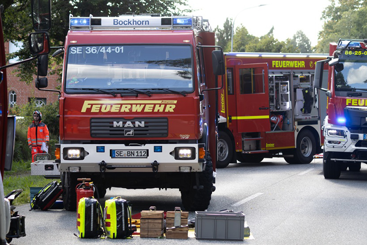 Bark SH – 12 Verletzte nach schwerem Unfall von Wohnmobil und drei Pkw