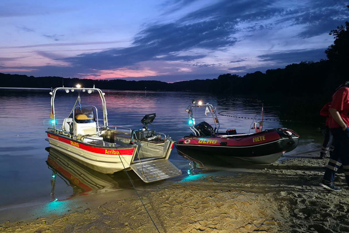 Mözen SH – Suche nach vermisste Person in See