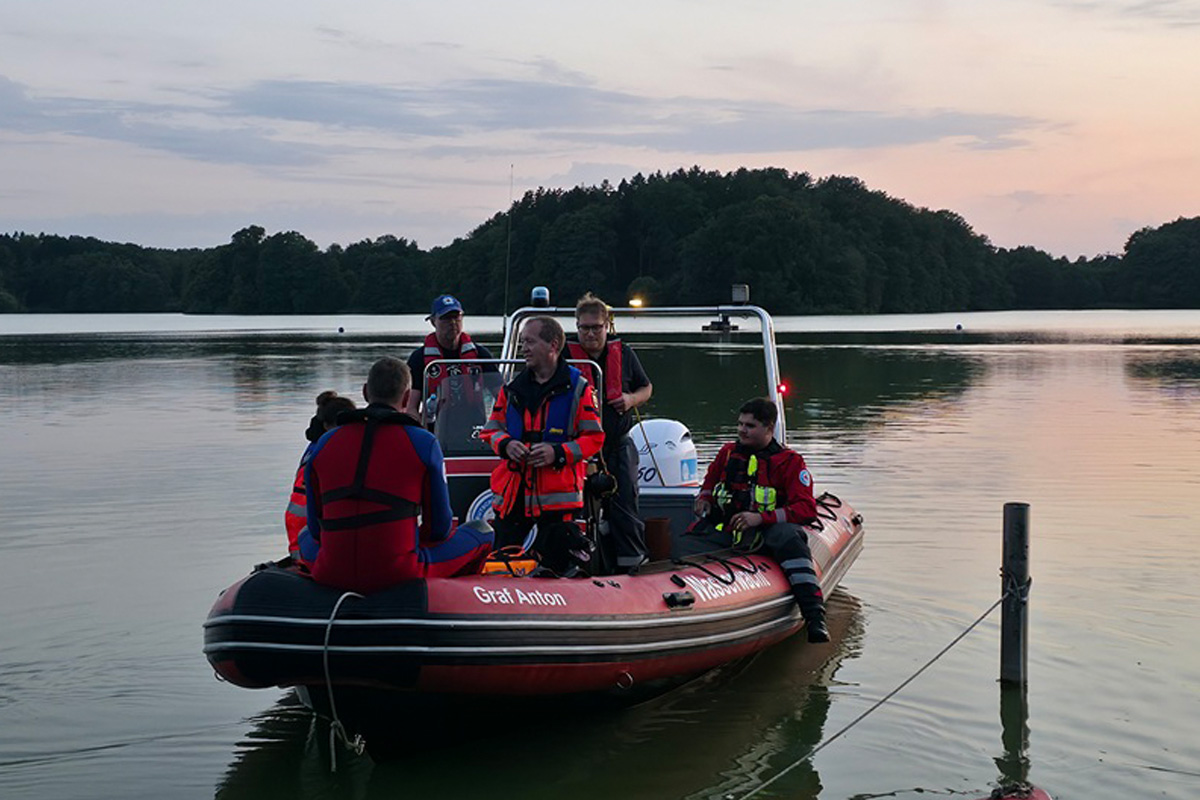 Mözen SH – Suche nach vermisste Person in See