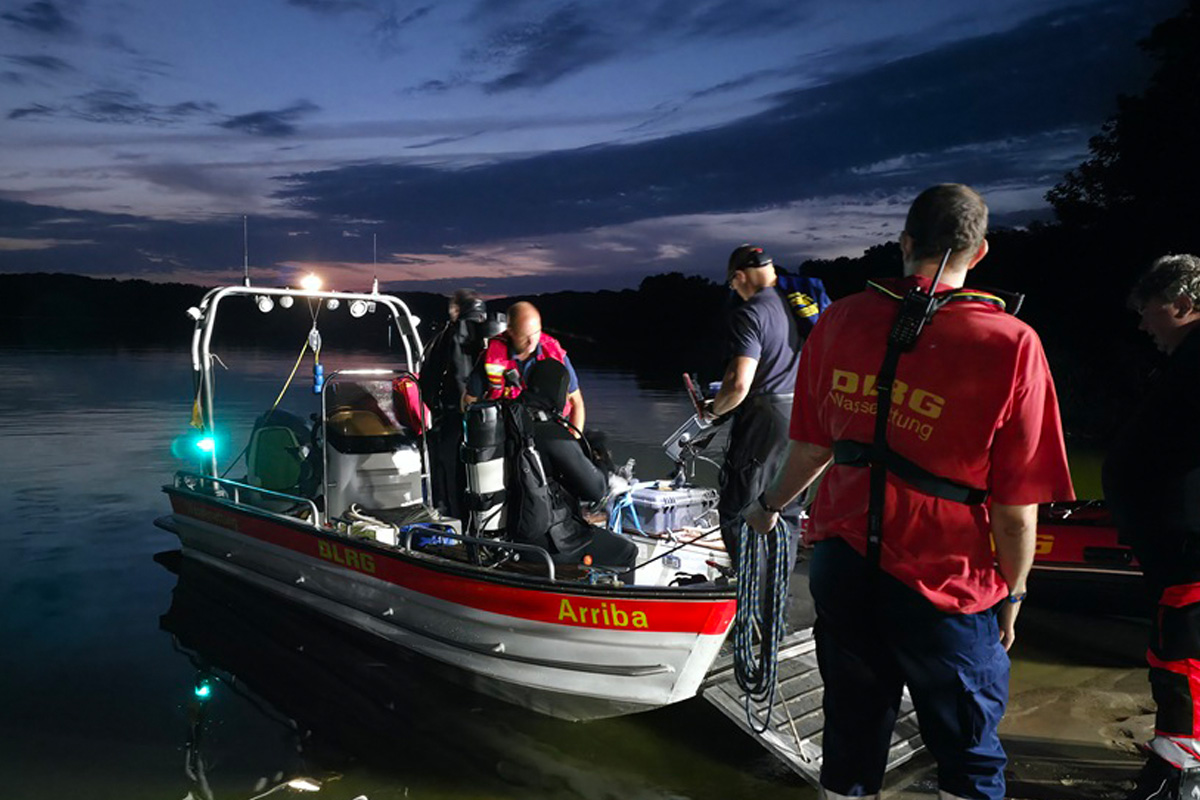 Mözen SH – Suche nach vermisste Person in See