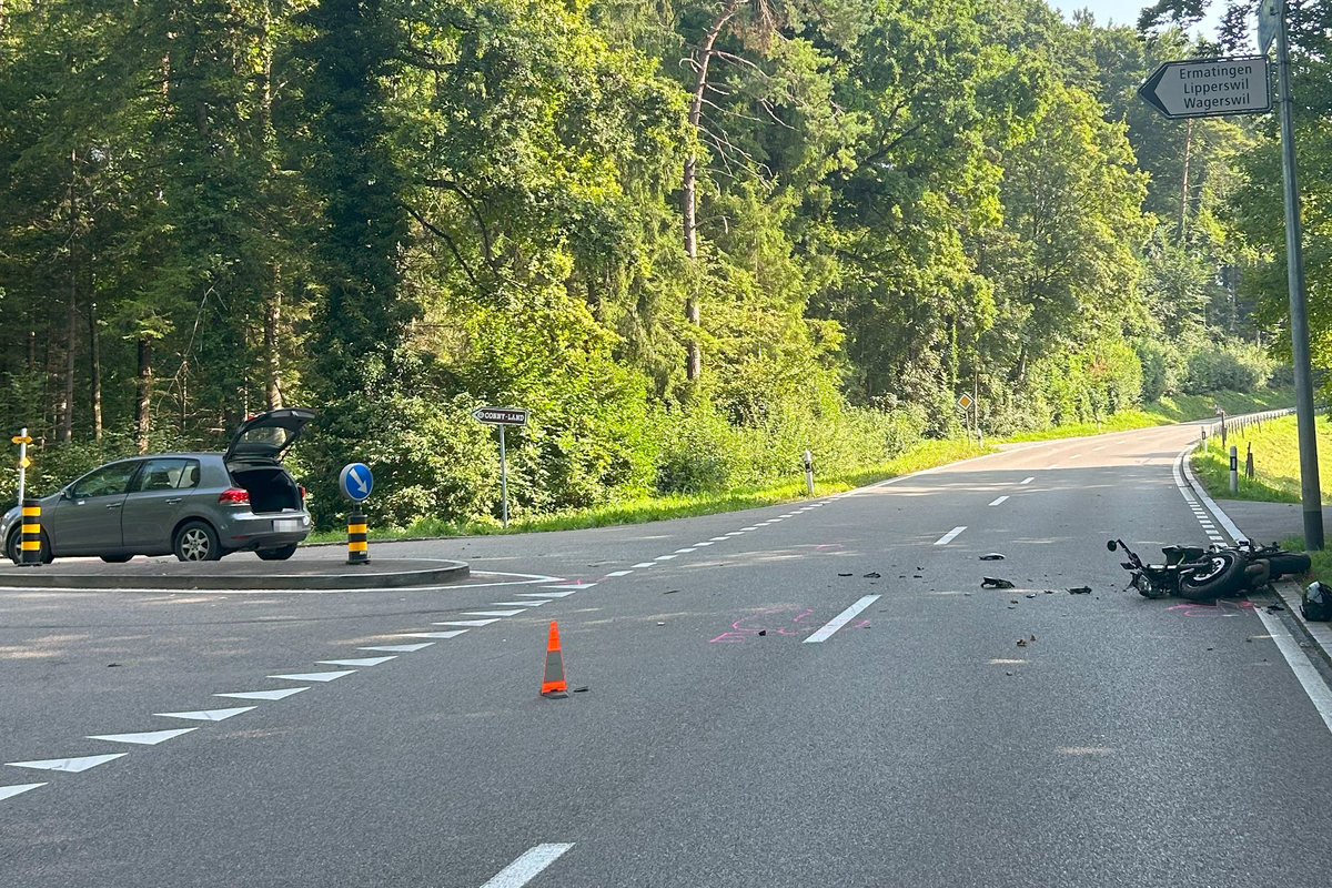 Märstetten/Egelshofen TG – Rega-Einsatz nach Unfall