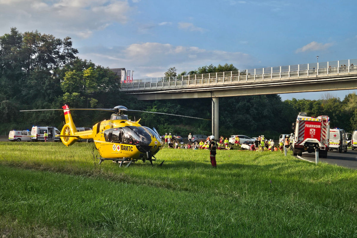 A2 Laßnitzhöhe ST – Eisenstange als Auslöser für Massenkarambolage