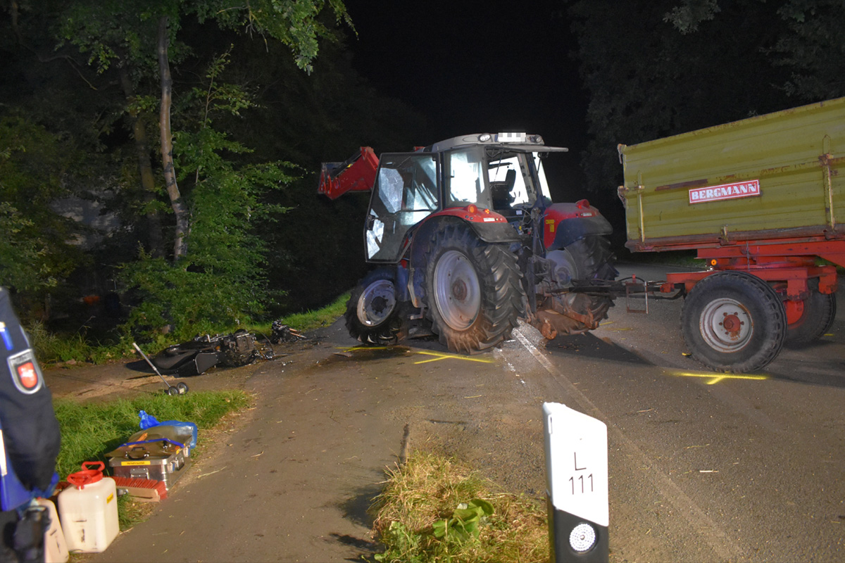 Drochtersen NI – Motorradfahrer bei Unfall schwer verletzt