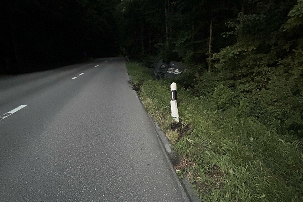 Zetzwil AG – Lenkerin (18) landet bei Unfall in Böschung