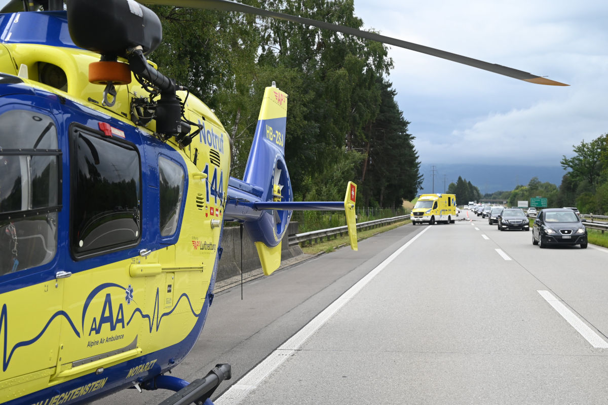 A13 Salez SG – Lenkerin bei Unfall verletzt