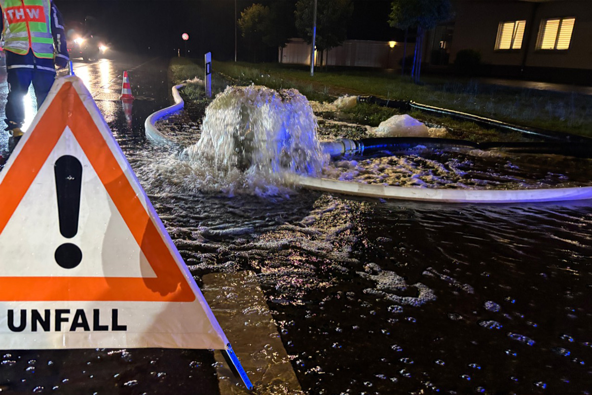 Konstanz BW – Feuerwehr im Dauereinsatz nach Starkregen