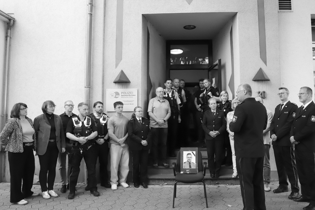 Deutschland – Bundesweites Gedenken an getötetem Polizisten mit Schweigeminute