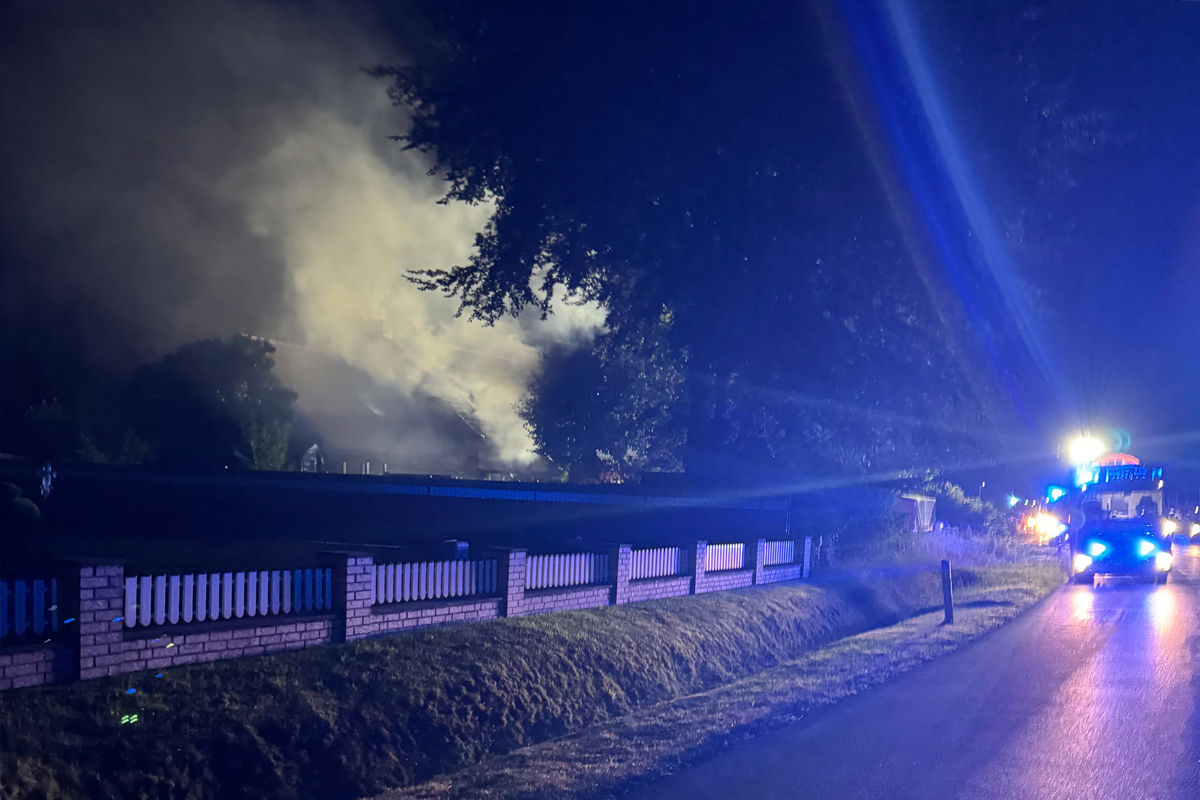 Aurich NI – Brand von Wohnhaus