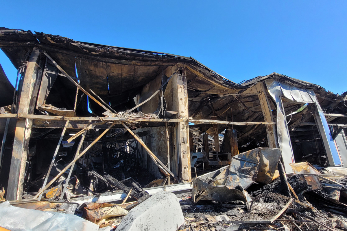 Lennestadt NW – Handwerksbetrieb bei Großbrand zerstört