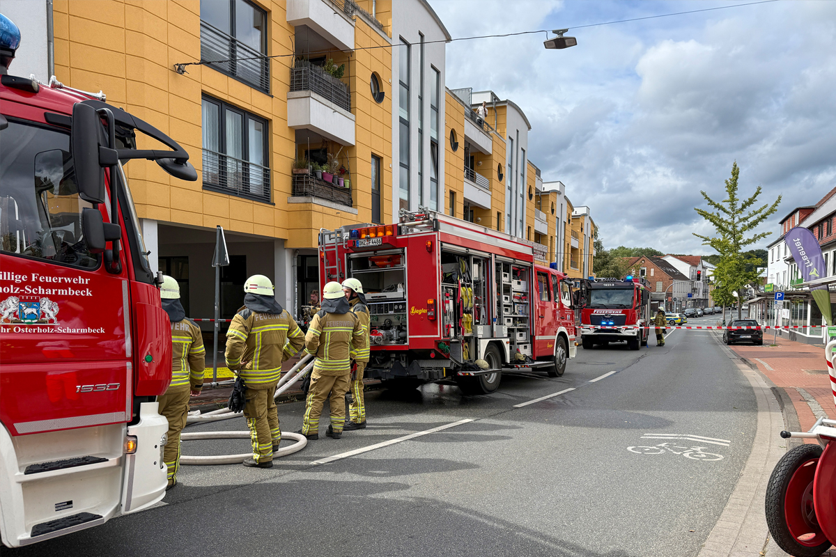 Osterholz-Scharmbeck NI – Wohnungsbrand in der Innenstadt