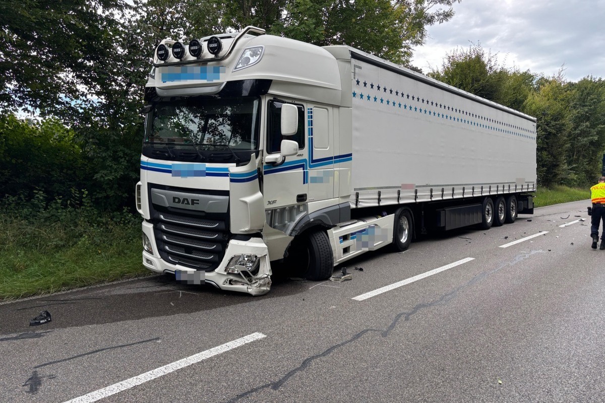 Unfall in Kreuzlingen TG – Frontal mit einem LKW kollidiert