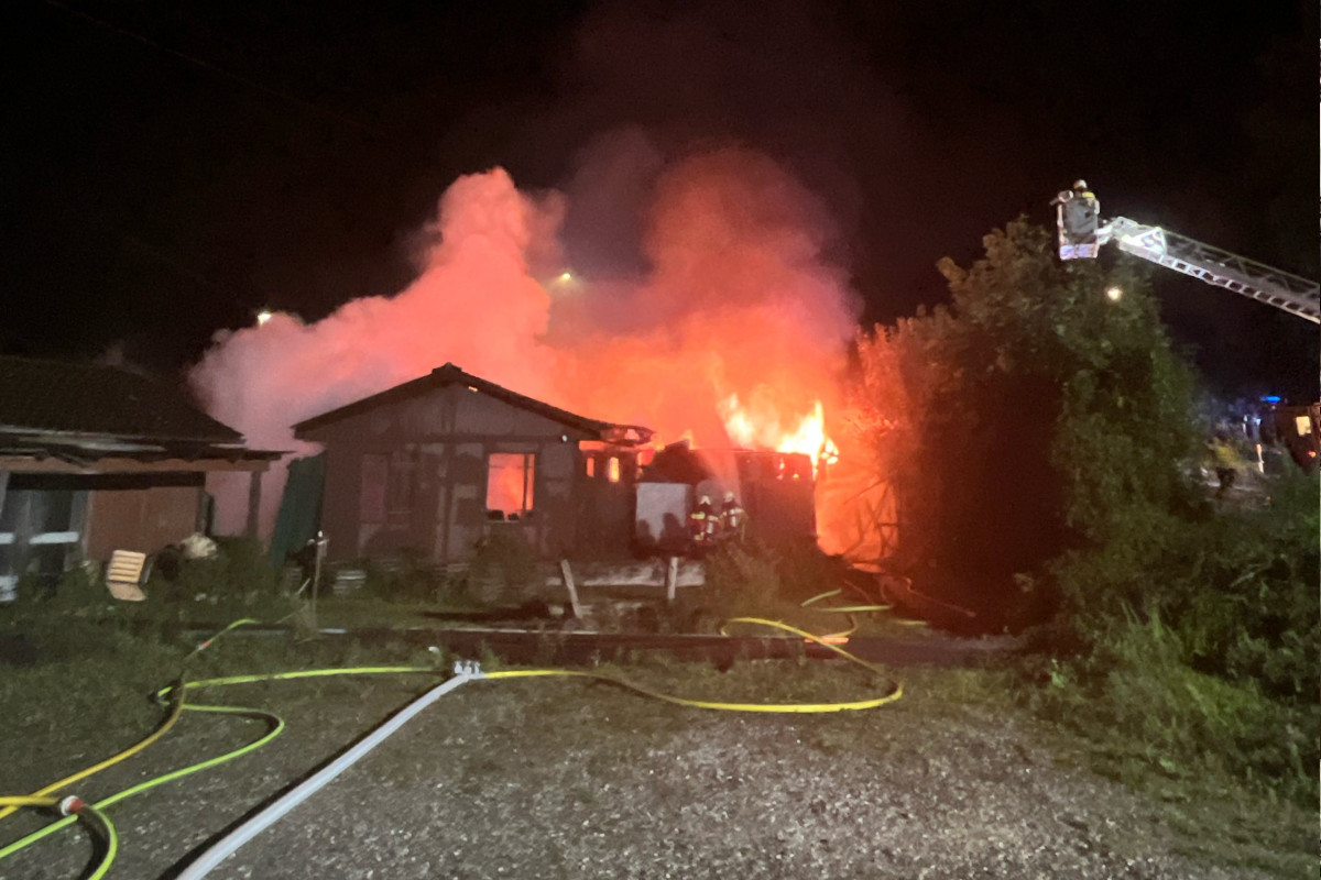 Olten SO – Baracke bei Brand vollständig zerstört