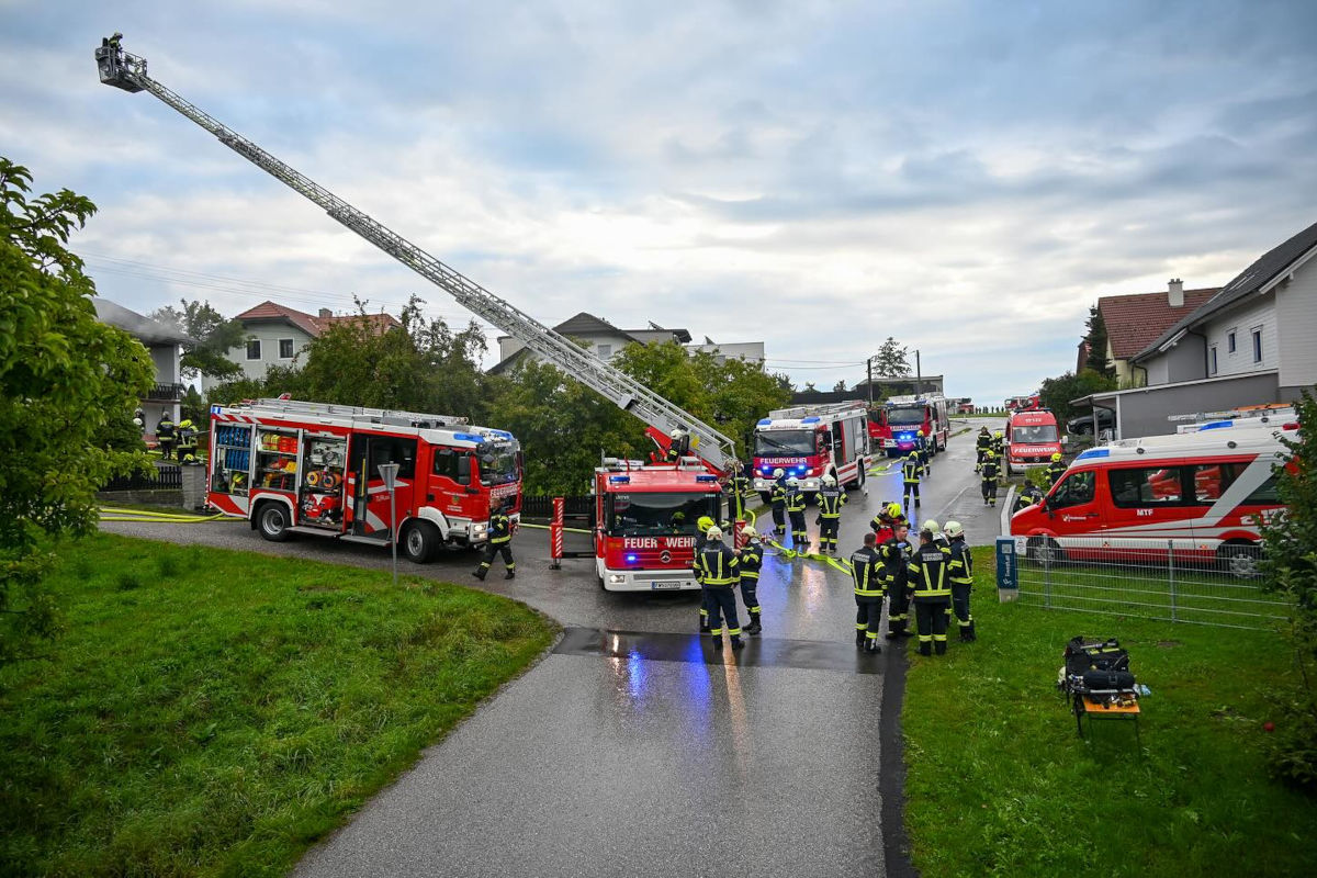 Alberndorf OÖ – Wohnhaus in Brand
