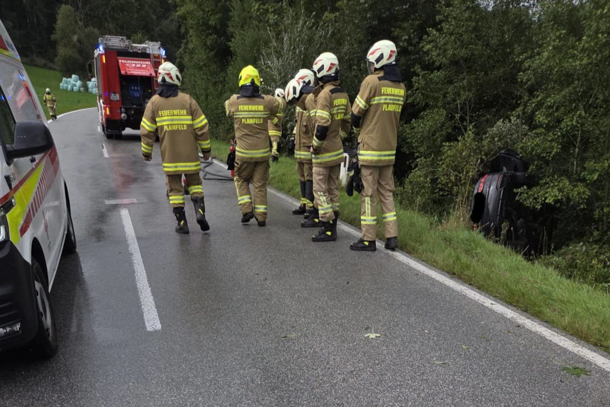 Plainfeld S – Zwei Verletzte bei Verkehrsunfall