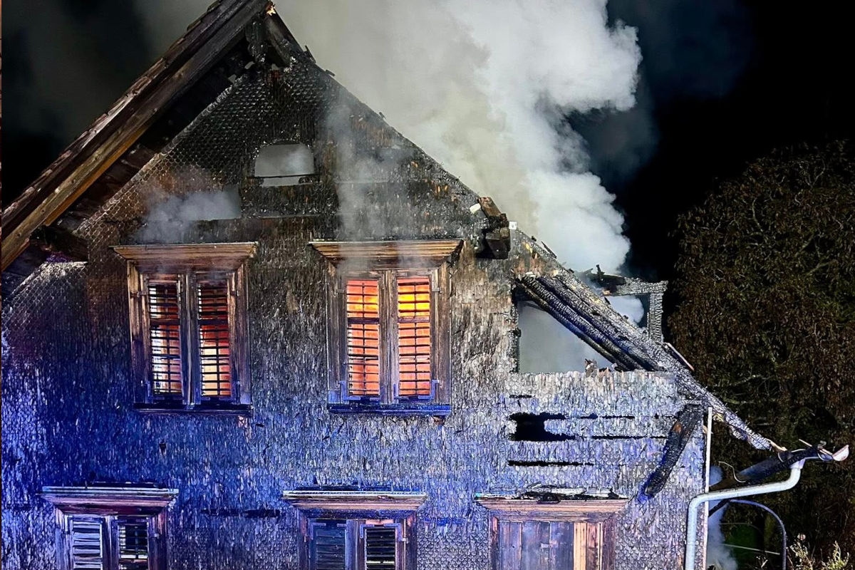 Gaißau V – Brand eines Wohnhauses
