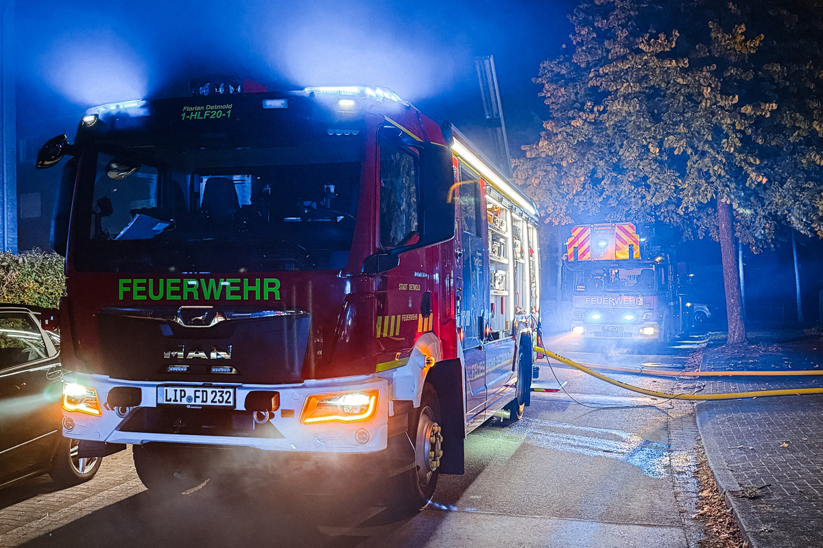 Detmold NW – Zimmerbrand in Mehrfamilienhaus