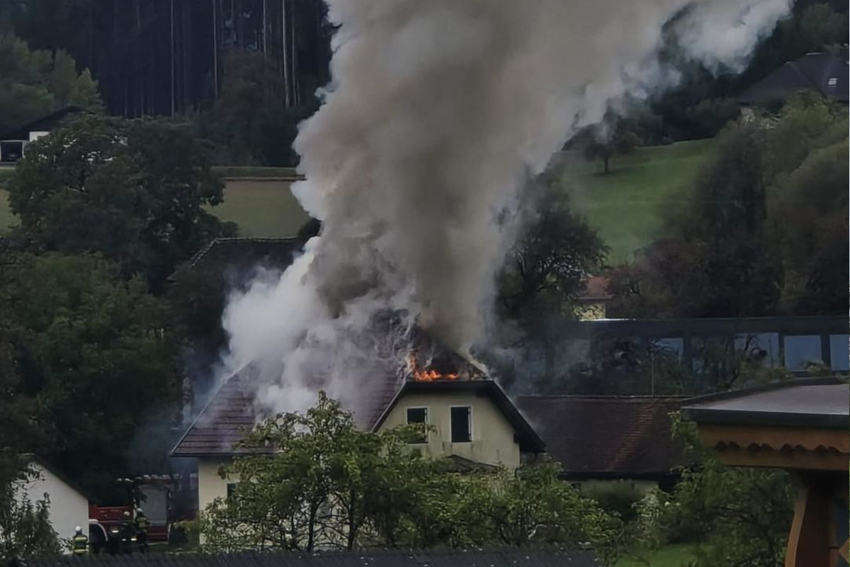 Wolfsberg K – Einfamilienhaus in Brand