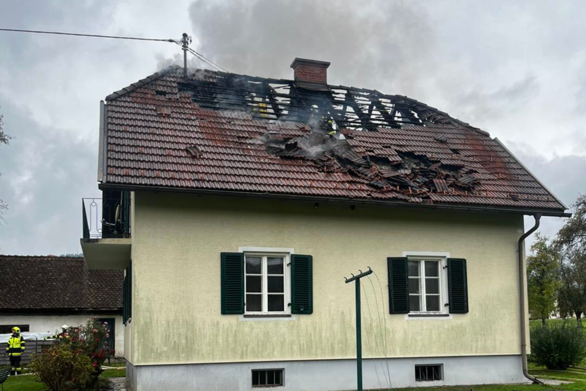 Wolfsberg K – Einfamilienhaus in Brand