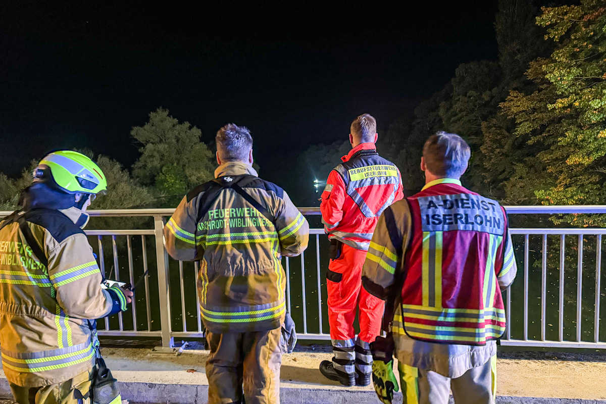Iserlohn NW – Mann (40) fällt nachts in die Ruhr und ertrinkt