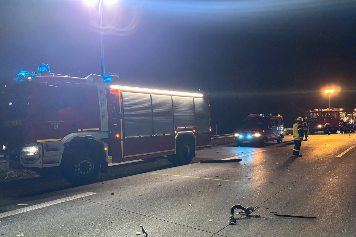 A1 Elsdorf NI – 27-Jähriger stirbt bei Unfall auf Autobahn