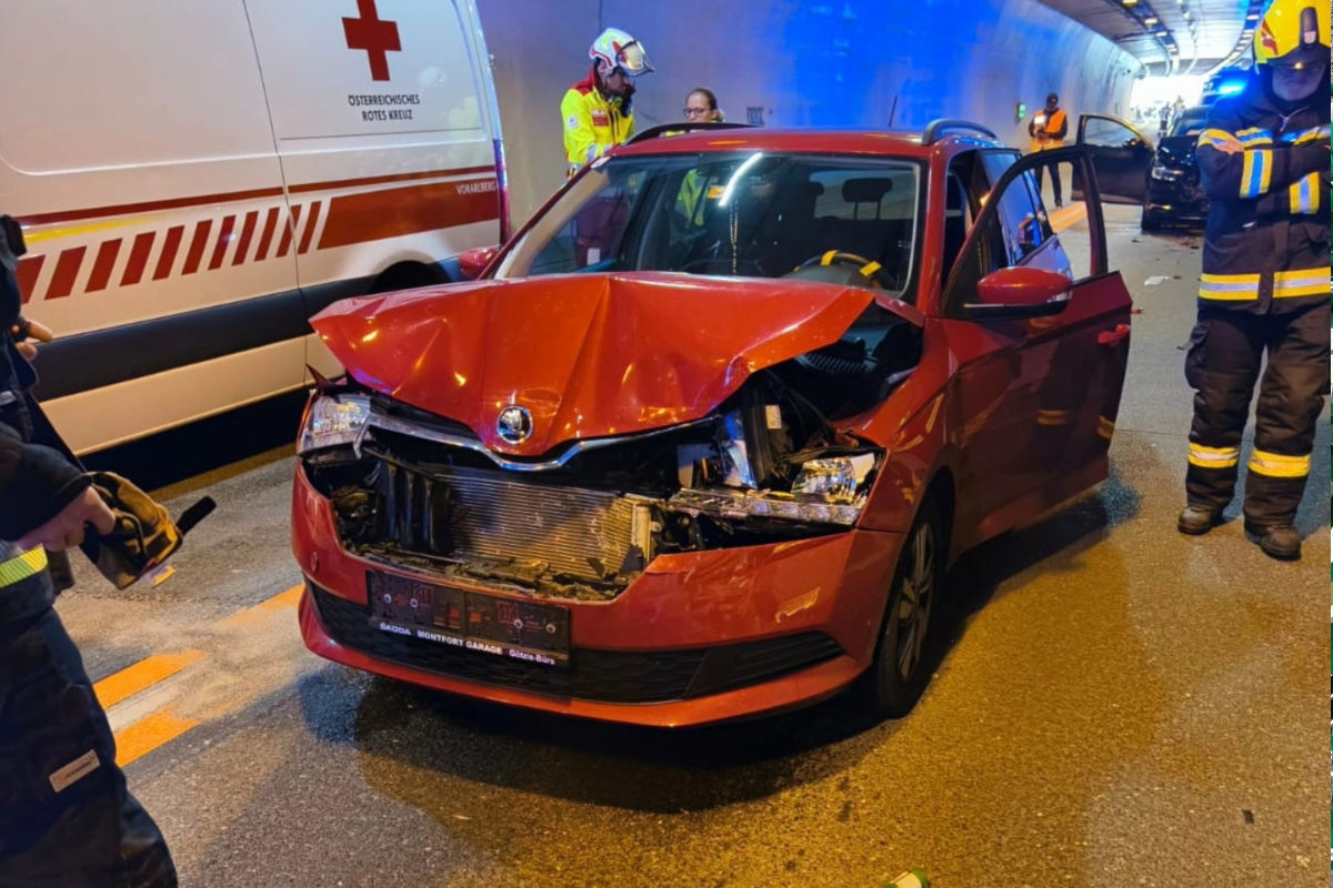 A14 Lochau V – Unfall im Pfändertunnel