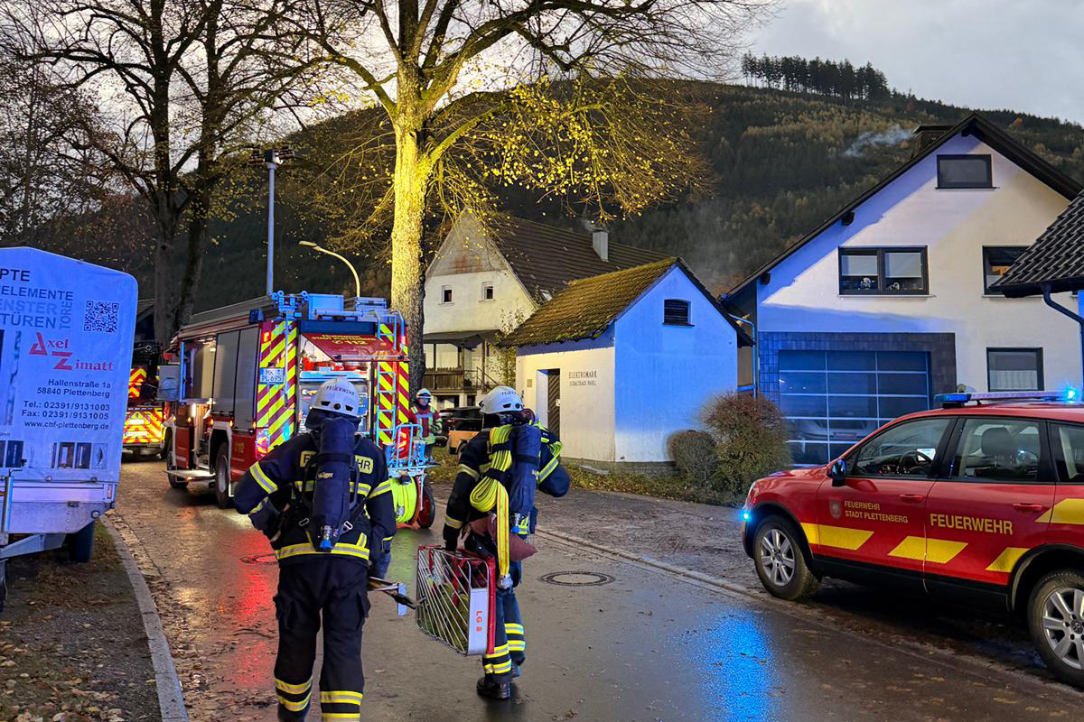 Plettenberg NW – Brand in Mehrfamilienhaus