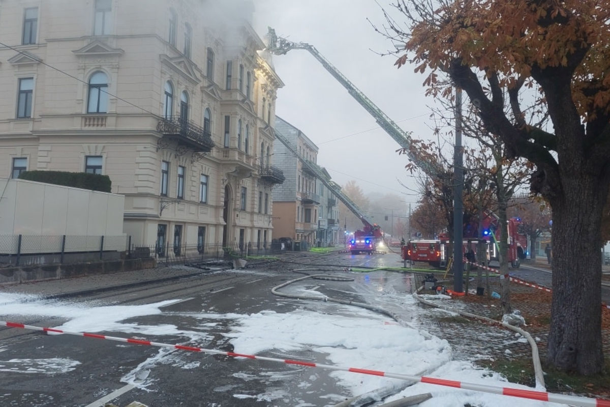 Gmunden OÖ – Wohnhaus in Brand