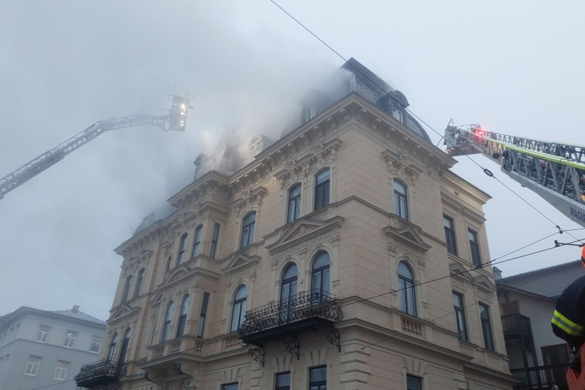 Gmunden OÖ – Wohnhaus in Brand