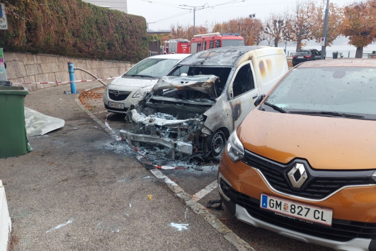 Gmunden OÖ – Spürhund bestätigt Brandstiftung