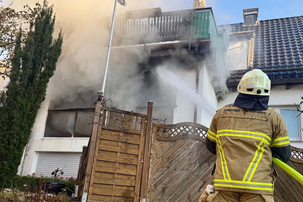 Attendorn NW – Ein Schwerverletzter nach Brand von Wohnung